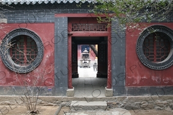 Entry to Small Temple at the Foot of Mount Tai (Tai Shan) in Shandong Province