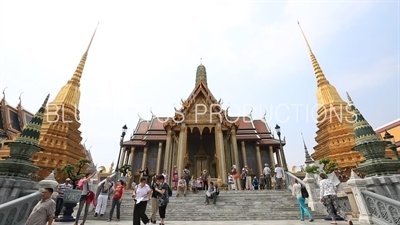 Prasat Phra Thep Bidon at the Emerald Temple/Chapel (Wat Phra Kaew) at the Grand Palace (Phra Borom Maha Ratcha Wang) in Bangkok