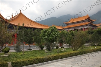 Temple Buildings and the Guanyin Hall (Guanyin Dian) in the Chongsheng Temple Complex (Chongsheng Si) near the Old City in Dali