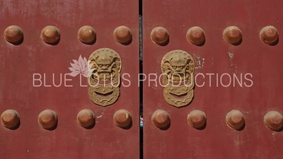Dragon Door Knockers on the Dressing Terrace in the Temple of Heaven in Beijing