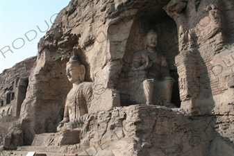 Buddhist Carvings at the Yungang Grottoes (Yungang Shiku) near Datong in Shanxi Province