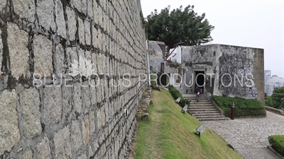 Exterior Wall of Guia Fortress (Fortaleza da Guia) in Macau