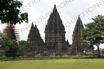 Buildings at Prambanan Temple Compound near Yogyakarta