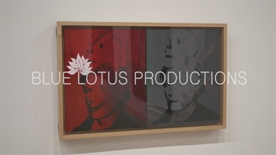 Andy Warhol's 'Self-Portrait with Skull' on Display in the 'Andy Warhol - From A to B and Back Again' Exhibition at the Whitney in New York City