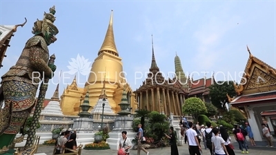 Emerald Temple/Chapel (Wat Phra Kaew) at the Grand Palace (Phra Borom Maha Ratcha Wang) in Bangkok