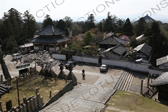 Temple Building Below the Hall of the Second Month (Nigatsudo) of Todaiji in Nara