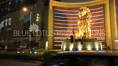 Lion Statue outside MGM Grand in Macau