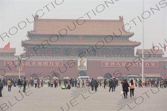 Gate of Heavenly Peace (Tiananmen) on the North Side of Tiananmen Square in Beijing