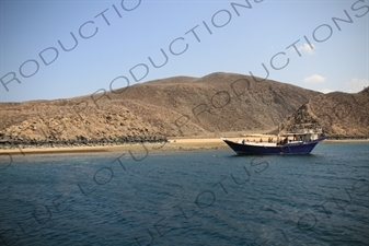 People Swimming off a Tourist Boat in the Gulf of Tadjoura near Djibouti City