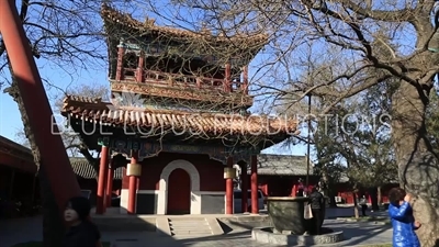 Drum Tower (Gu Lou) in the Lama Temple in Beijing