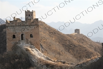 Qilin Tower/Small Arc Roof Tower, the Large Arc Roof Tower and the Nianzigou Tower on the Jinshanling section of the Great Wall of China