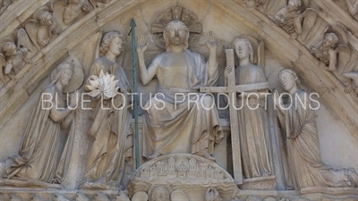 Notre-Dame Portal of the Last Judgement (Le Portail du Jugement) in Paris