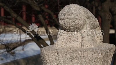 Haetae on Okcheon Bridge (Okcheongyo) at Changgyeong Palace (Changgyeonggung) in Seoul