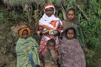 Small Village in Simien Mountains National Park