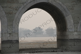 Pavilion of Bright Scenery (Jingming Lou) in the Summer Palace in Beijing