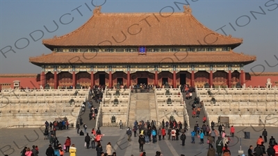 Hall of Supreme Harmony (Taihe Dian) in the Forbidden City in Beijing