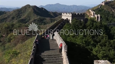 First Building/Tower (Yi Hao Lou), Black Tower (Heilouzi), West Terrace (Xifang Tai) and the West Tower (Xicheng Lou) on the Jinshanling Section of the Great Wall of China