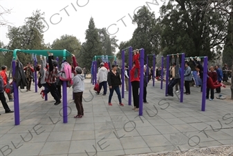 Communal Exercise Equipment near the North Gate of the Temple of Heaven (Tiantan) in Beijing