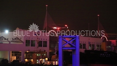 Helicopter Landing at Macau Ferry Terminal